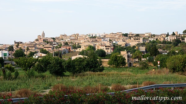 Das Stadtbild von Montuiri